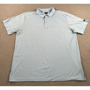Vuga‎ Polo Shirt Men's XL Blue Golf Performance Sports Preppy Summer Stretch
